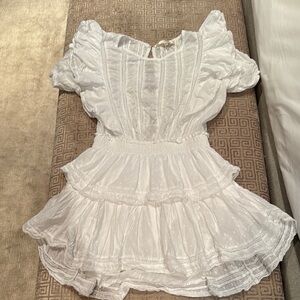 LoveShackFancy Natasha Heritage Mini Dress white size P (XXS)